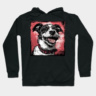 Retro Art Jack Russell Terrier Dog Lover Hoodie